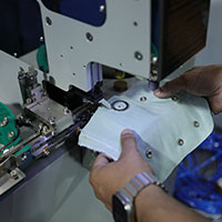 Fabric Cutting Machine at gartex exhibition